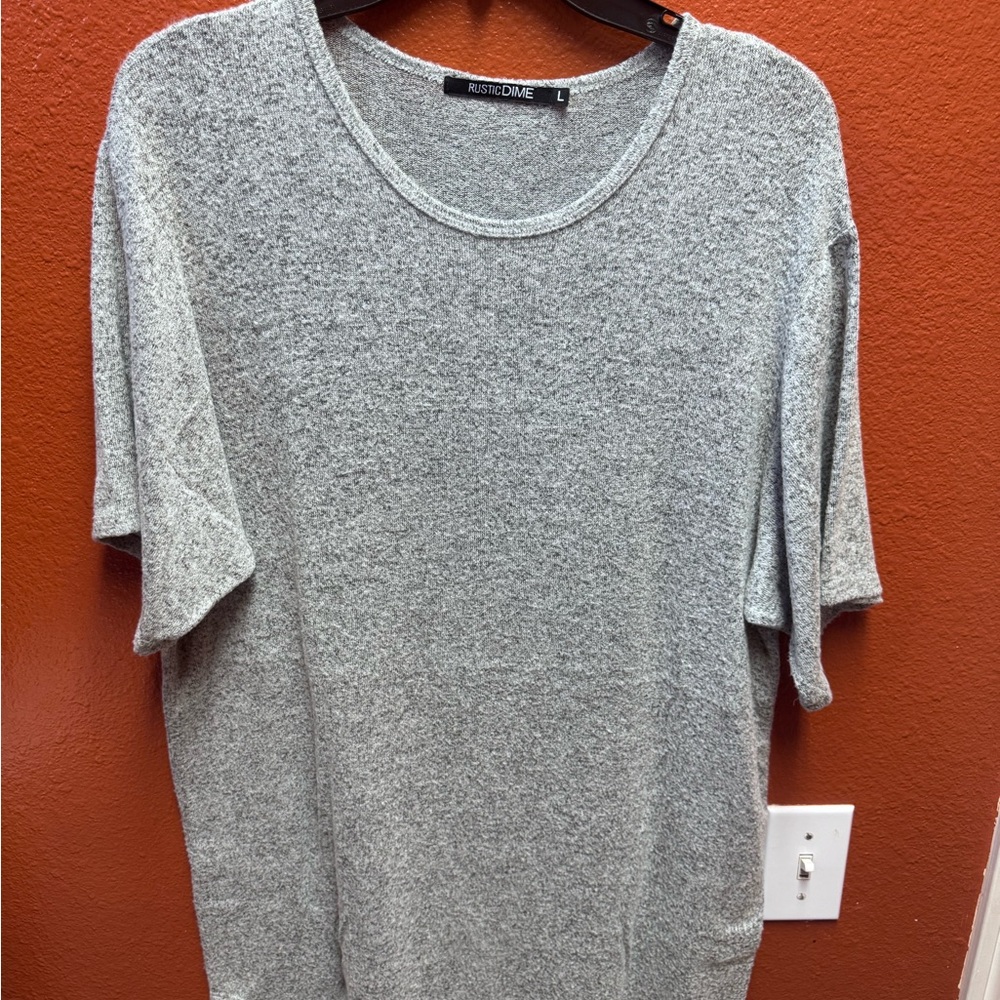 Rossignol Gray Short Sleeve Tee Lightweight Casual